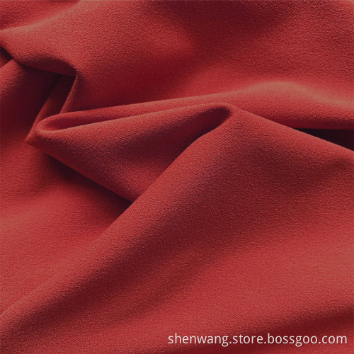 Dark Red Milk Silk Spandex Polyester Jersey Fabric